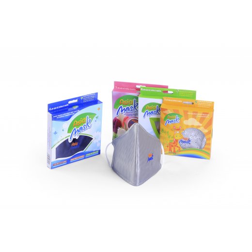 NEW 2018: Khẩu trang than hoạt tính AsiaMask ( vải kate lót trong)