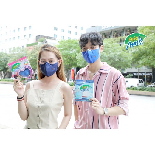 Khẩu trang vải 4 lớp màng lọc than hoạt tính Asia Mask