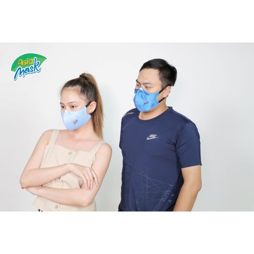 Khẩu trang vải than hoạt tính 4 lớp AsiaMask có van thoát khí