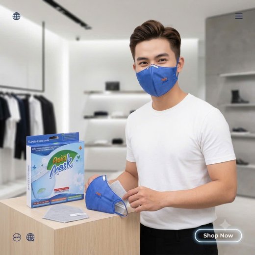  Khẩu trang than hoạt tính AsiaMask 