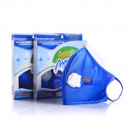 Khẩu trang vải than hoạt tính 4 lớp AsiaMask có van thoát khí